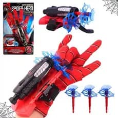 Brinquedo Luva Homem Aranha Lança Teia Spider Man Lança Dardos Spidermam