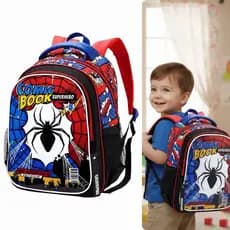 Mochila De Costa Menino Homem Aranha Aranha Infantil Escolar Tamanho Grande