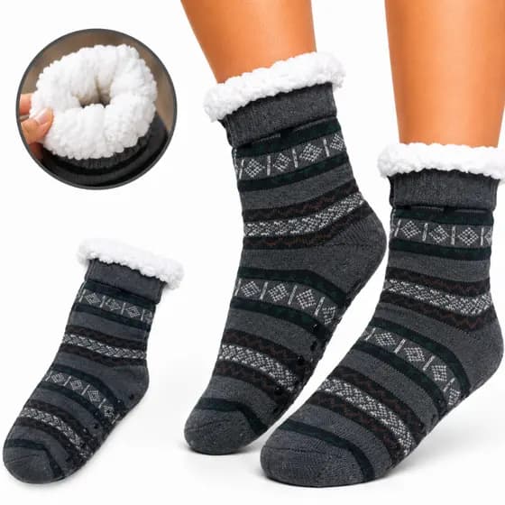 Kit 1, 2 ou 3 Pares Meia De Lã Adulto Carneirinho Para Frio Carneiro Térmica Bem Quentinha Conforto
