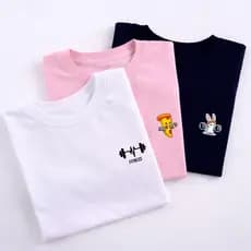 Kit 3 Camisetas T-Shirt Feminina Academia 100% Algodão Oversized Treino Fitness