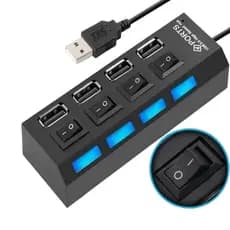 Hub Usb 2.0 4 Portas Régua Usb Extensão Usb Pen Drive Teclado