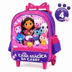 Mochila Escolar Com Rodinha Creche Pequena Personagens Feminina