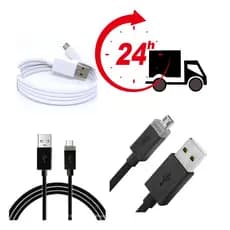 Cabo Turbo Power V8 / Carga ULTRA RÁPIDA / Transferência de Dados / USB x V8