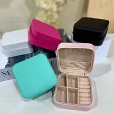 Mini Porta Joias Portátil Para Viagem Brinco