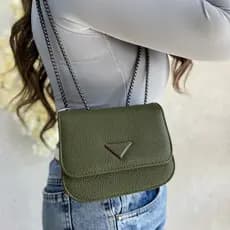 Bolsa Feminina Voice Transversal Courino Elegante