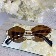 Óculos Feminino Blogueirinha Hexagonal Fashion UV400