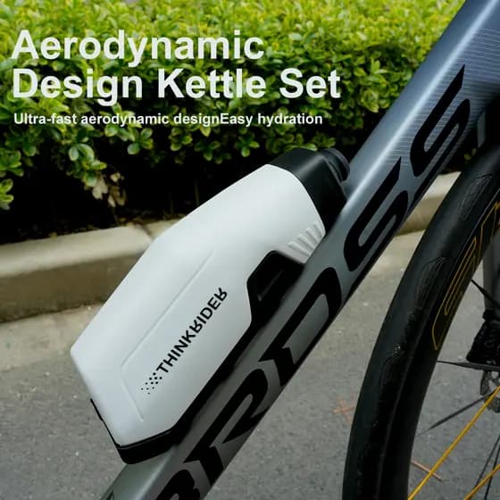 ThinkRider Bicicleta 650ml Conjunto De Suporte De Garrafa De Água Aerodinâmica MTB Quadro De Estrada Para Baixo Tubo Equ