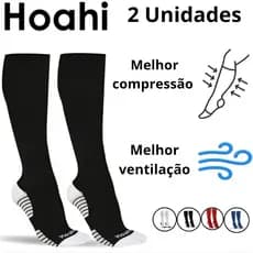 Kit 2 Meião Hoahi Meia Cano Alto de futebol veste 39 ao 43 - Esportiva Masculina Atoalhada