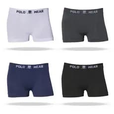 Kit 4 Cuecas Polo Wear Original Premium Boxer Microfibra confortável