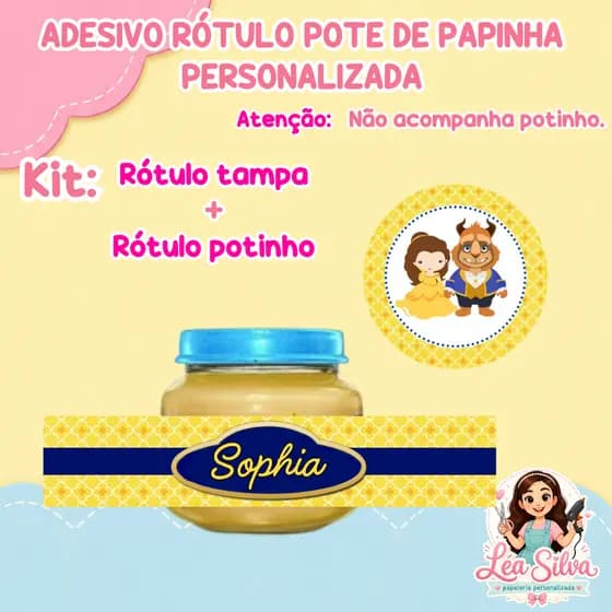 Rótulo Adesivos para pote Pa pinhas de Personalizados