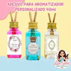 Adesivo para aromatizador personalizado - tamanho 4 cm x 2,5 cm - para Aniversário, Casamento, 15 anos, noivado