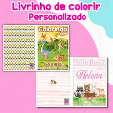 LIVRINHO DE COLORIR 15 cm X 21 cm C/ 12 desenhos - REALIZAMOS QUALQUER TEMA