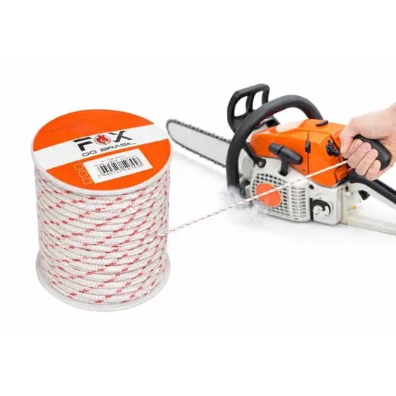 Cordão de Partida 1 METRO 3mm 3,5mm 4mm para Motosserra e Roçadeira |Corda de Arranque Reforçada Nylon Alta Resistência