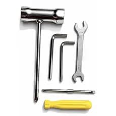 Kit Ferramentas para Roçadeiras e motoserras - chave combinada 17-19 , chave allen, chave boca 8-10 , fenda - phillips