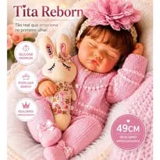 Boneca Bebe Reborn Realista Menina Banho Para Presentre 48cm