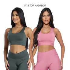 Kit 2 Top Estilo Nadador - Sem Bojo, Confortável, elástico, respirável, sustentação, mobilidade, versátil, prático.