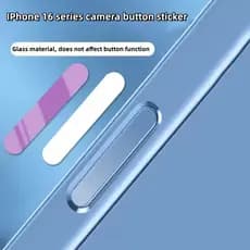 Para iPhone 16 Metal Camera Control Button Adesivo Película Protetora Compatível Com Pro Max 16 Plus Filme Autoadesivo À