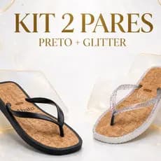 Combo 2 Pares Chinelo Feminino 33-40 Rasteirinha Confortável Macia Solado Antiderrapante Casual Leve