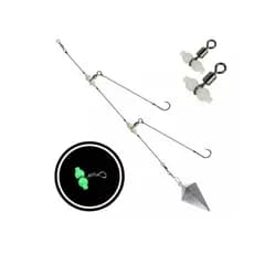 Chicote Pesca Noturna Aço Flexível P/ Espada Anchova Baiacu
