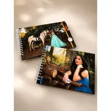 Livro de Assinaturas e caderno Mensagens Personalizado Grande 19x29 cm