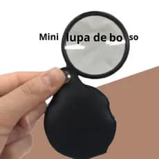 Lupa de Aumento Portátil Dobrável de Bolso Compacta, Prática e Ideal para Uso Diário