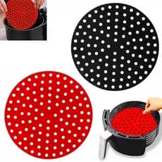 Kit 2 Tapetes protetores de Silicone para Fritadeira Air Fryer