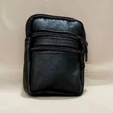 Porta Moedas em Couro Legítimo Cabe Identidade, Habilitação, Cartões, Dinheiro, Chave/ Fecho de Zíper
