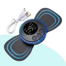 Mini Massageador Adesivo Portátil Elétrico Recarregável Alívio da Dor Muscular