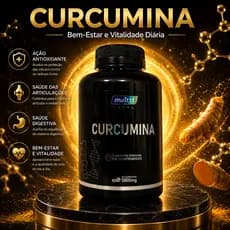 Curcumina 1000mg 120 Comprimidos Suplemento Alimentar Antioxidante Bem-Estar Articulações Vitalidade