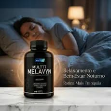 Melavyn 1000mg Suplemento Alimentar Noturno – 120 Comprimidos Mastigáveis