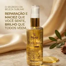 Óleo Sublime Argan Kwai 60ml Finalizador Capilar Nutrição Profunda Brilho e Proteção dos Fios
