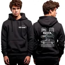 Moletom Casaco Frio Carro Gol Club Gol Quadrado Reliquia Novidade Lançamento