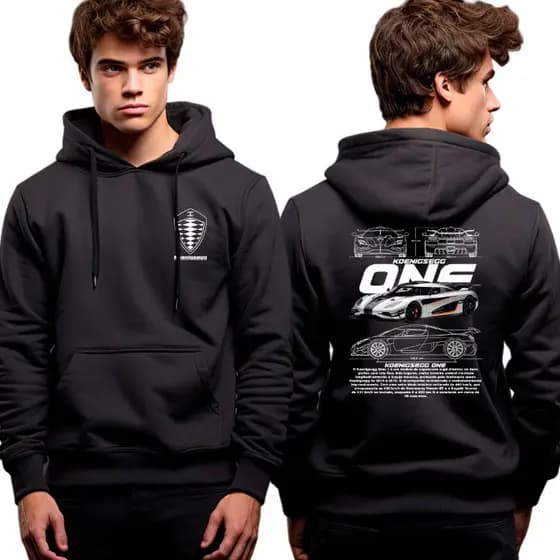 Moletom Casaco De Frio Carro Corrida Luxo Koenigsegg One Super Esportivo