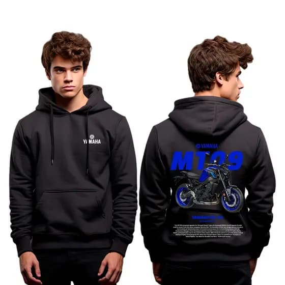 Moletom Canguru Unissex Yamaha MT-09 Lançamento