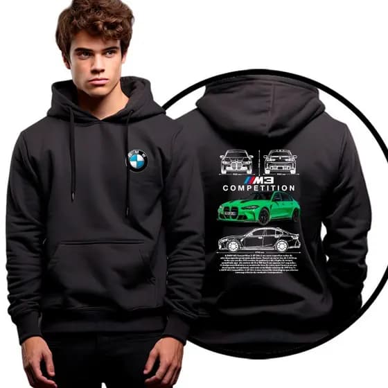Moletom Casaco De Frio Carro Corrida Luxo M3 Competition Promoção