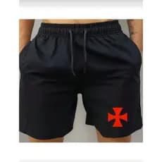 Short Bermuda Tactel Praia Mauricinho Treino Academia Corrida Esportivo Esporte Masculino Futebol Time Vasco