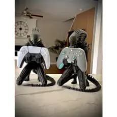 Suporte para Controle Xbox PS5 Alien Gamer Organizador de Mesa - Porta Controle 30cm