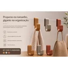 Suporte Porta Toalha para Box de Banheiro Organizador de Toalhas