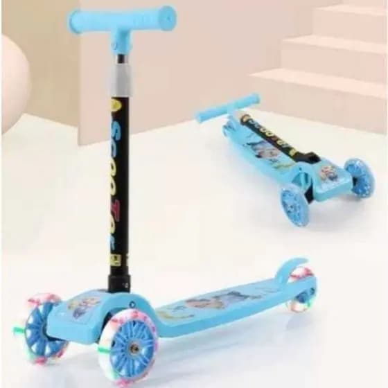 Patinete Infantil 3 Rodas De Led Dobrável Scooter Crianças