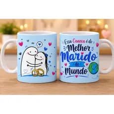Caneca Fofa Melhor Marido do Mundo flork Caneca com frase Melhor Marido