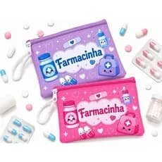 Kit 2 Farmacinha personalizada para bolsa ou viagem necessaire farmacinha kit com 2 unidades