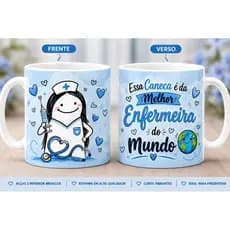 Caneca com Frase Enfermeira Caneca Melhor Enfermeira do Mundo Presente para Enfermeira fofo caneca