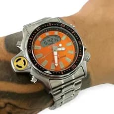 Relogio Aqualand Serie Prata 100% Funcional com Caixa