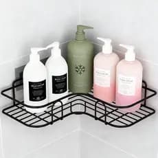 Suportes Porta Shampoo Organizador de Metal Para Banheiro Cozinha Prateleira Com Adesivos YY122