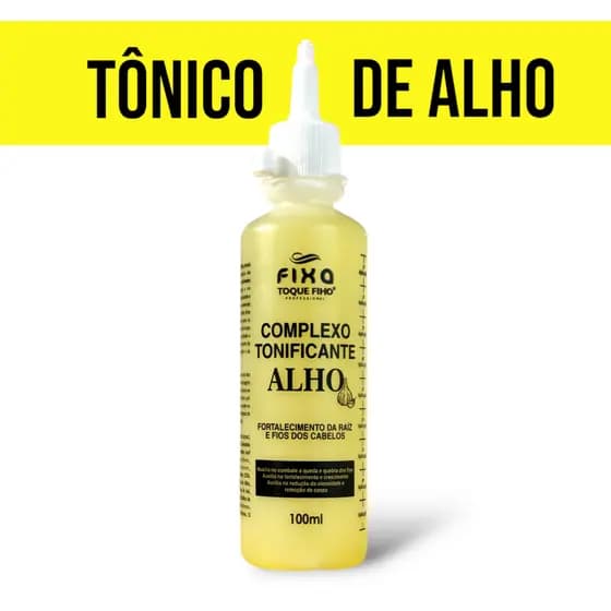 Tônico De Alho Crescimento Capilar 100ml Fortalece A Raiz E Fios Antiqueda