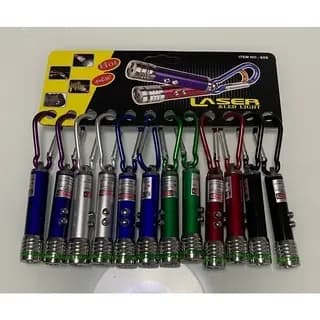 Pacote C/12 Chaveiro laser para gato e lanterna