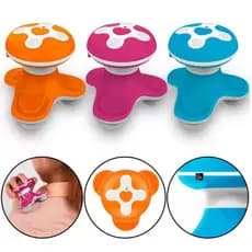 Massageador Eletrico 2.5W Corporal Muscular Carregador USB - Tomate