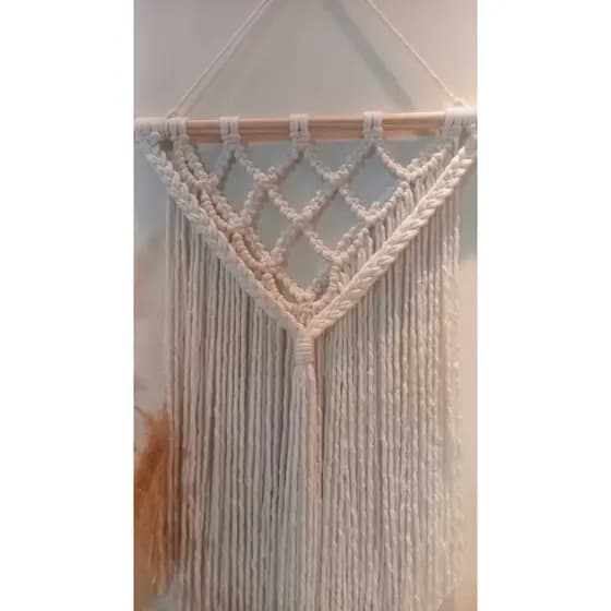 Painel Juju em macrame Boho chic artesanal