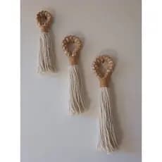 Pingente de porta decoração de parede em macrame promoção.