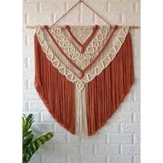 Painel Sofia em Macrame estilo Boho Chic Grande decoração 80cm x 80cm